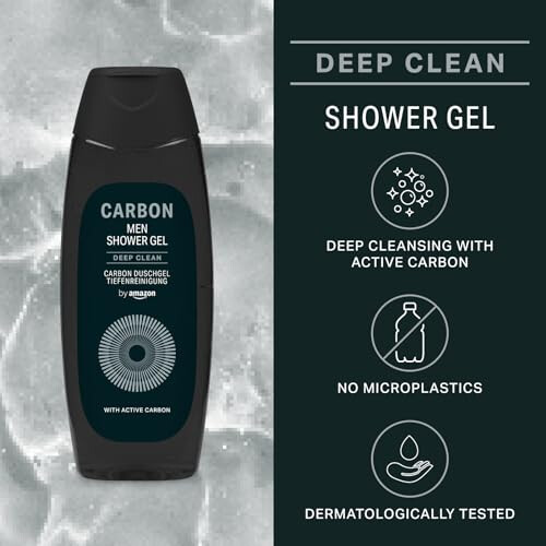 by Amazon Men Carbon Shower Gel, 2 x 500ml 2