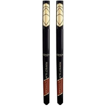 L'Oreal Paris Perfect Slim Liquid Eyeliner, Superliner, Smudge-Proof, Water-Resistant, Intense Matte Colour, Grey (Pack of 2)