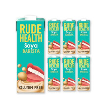 Rude Health Soya Barista Drink (6 x 1L): Dairy Free, No Added Sugar