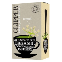 Clipper Organic Fennel Tea Bags - 20 Teabags, Caffeine Free