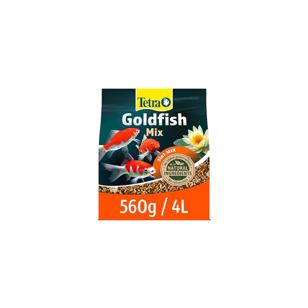 Tetra Goldfish Pond Fish Food Variety 560g - biologically balanced for pond goldfish