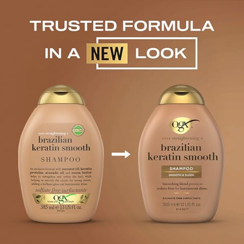 OGX Brazilian Keratin Smooth Shampoo, 385ml 2