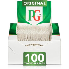PG Tips String and Tag One Cup Everyday Tea Bags (Pack of 100) 10462707