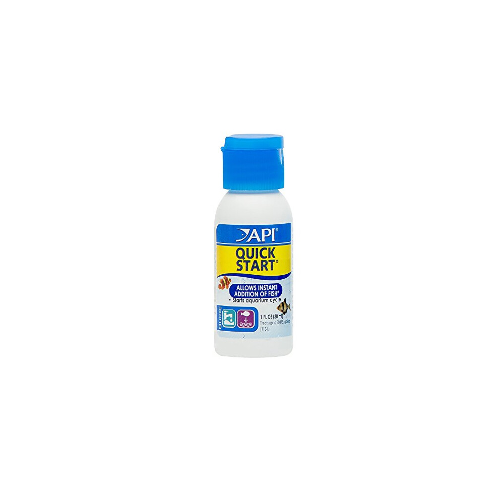 API QUICK START Freshwater and Saltwater Aquarium Nitrifying Bacteria 30 ml Bottle