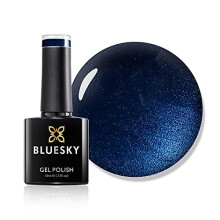 Bluesky Gel Nail Polish, Midnight Swim 80539, Azure, Blue, Dark, Long Lasting, Chip Resistant, 10 Ml (Requires Drying Under UV LED Lamp)