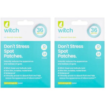 Witch Don't Stress Spot Patches, with Witch Hazel and Salicylic Acid, Helps Reduce Redness and Inflammation. 36 Patches (Pack of 2)