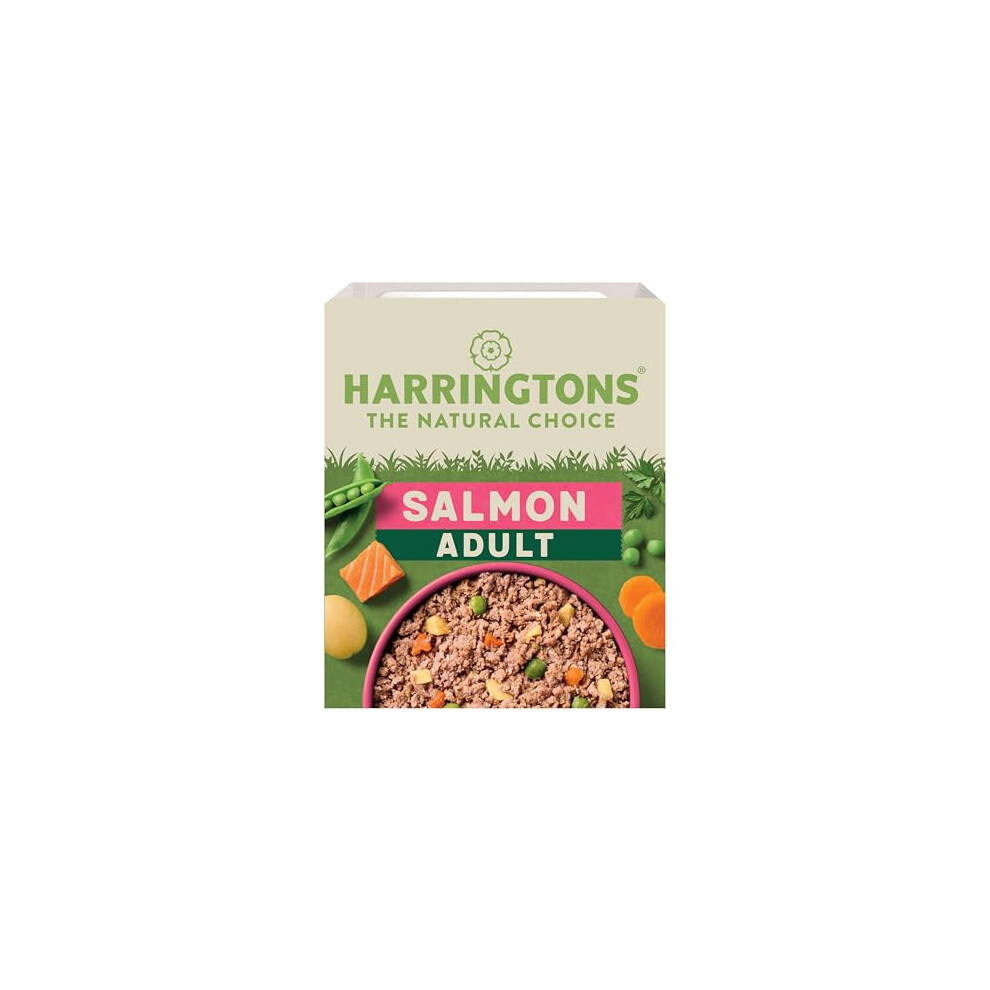 Harringtons Complete Wet Tray Grain Free Hypoallergenic Adult Dog Food Salmon & Potato 8x400g - Made with All Natural Ingredients