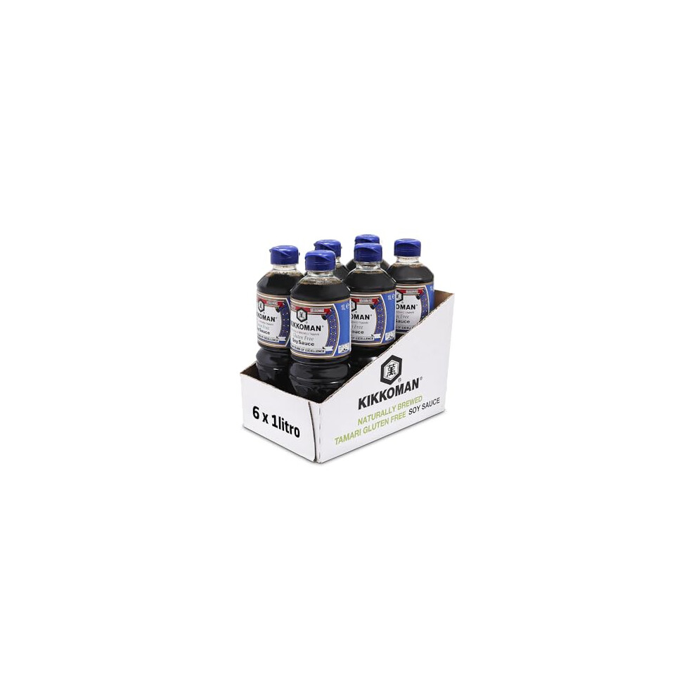 Kikkoman Tamari Gluten Free Soy Sauce, 1 Litre, Naturally Brewed