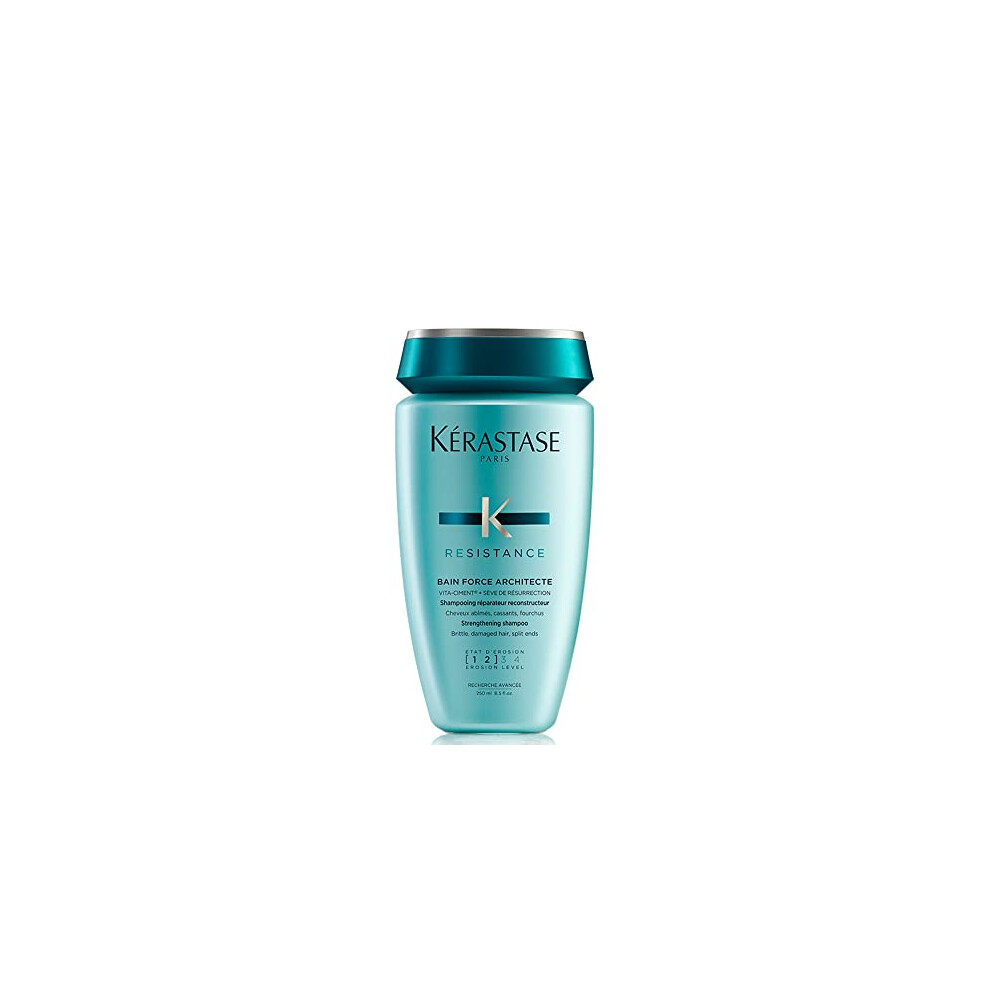 Kerastase Kã©Rastase Resistance Force Architecte, Daily Strengthening Shampoo, For Damaged, Brittle Hair, With Vita-Ciment Complex, 250Ml