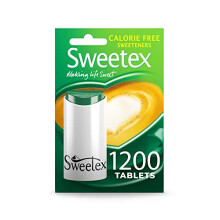 Sweetex Zero Calorie Sweetener Tablets, 1200 Count, Sugar-Free Artificial Substitute, Ideal For Weight Control And Slimming, Perfect Baking Supplies
