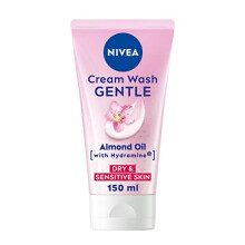 NIVEA Gentle Face Cream Wash - 150ml - Almond Oil - For Dry/Sensitive Skin