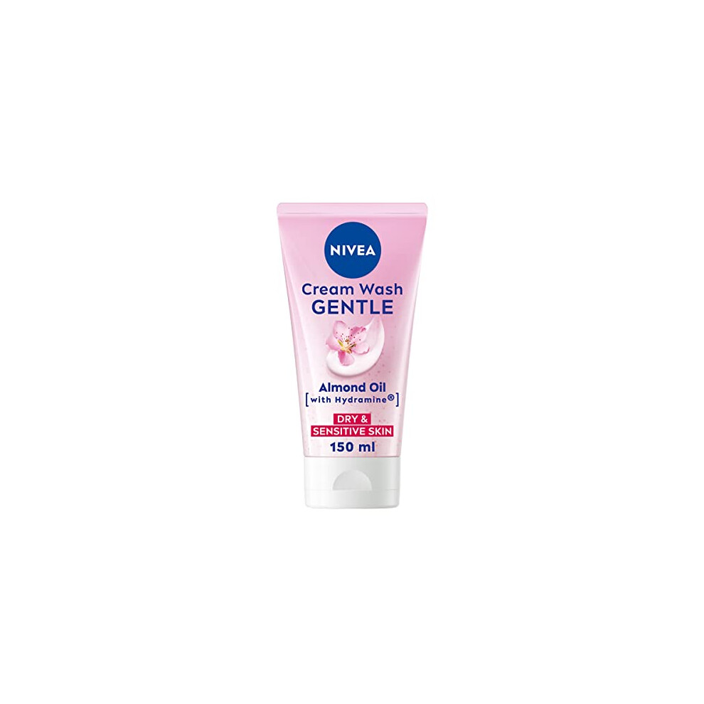 NIVEA Gentle Face Cream Wash - 150ml - Almond Oil - For Dry/Sensitive Skin