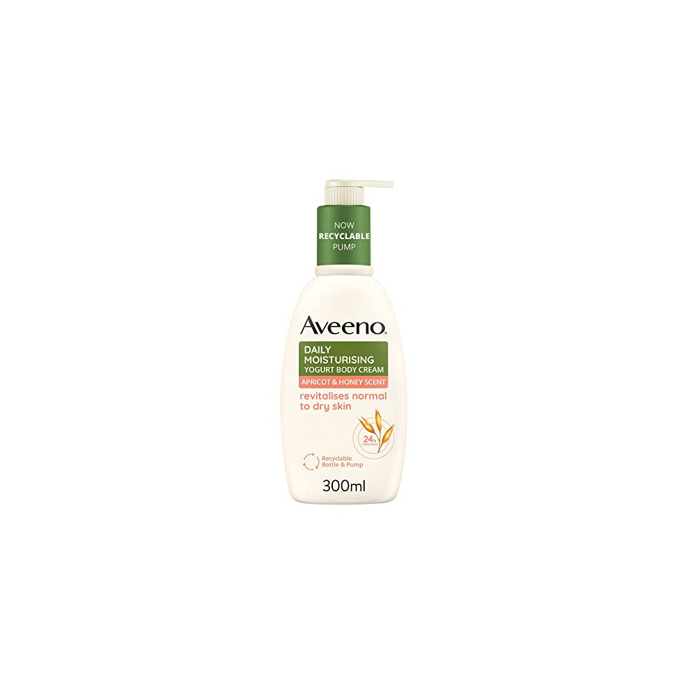 Aveeno Yogurt Body Cream, Apricot & Honey, 300ml