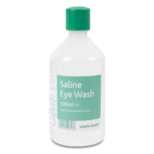 Lewis-Plast Saline Eye Wash Solution, 500ml Bottle for Safe and Effective Eye Care