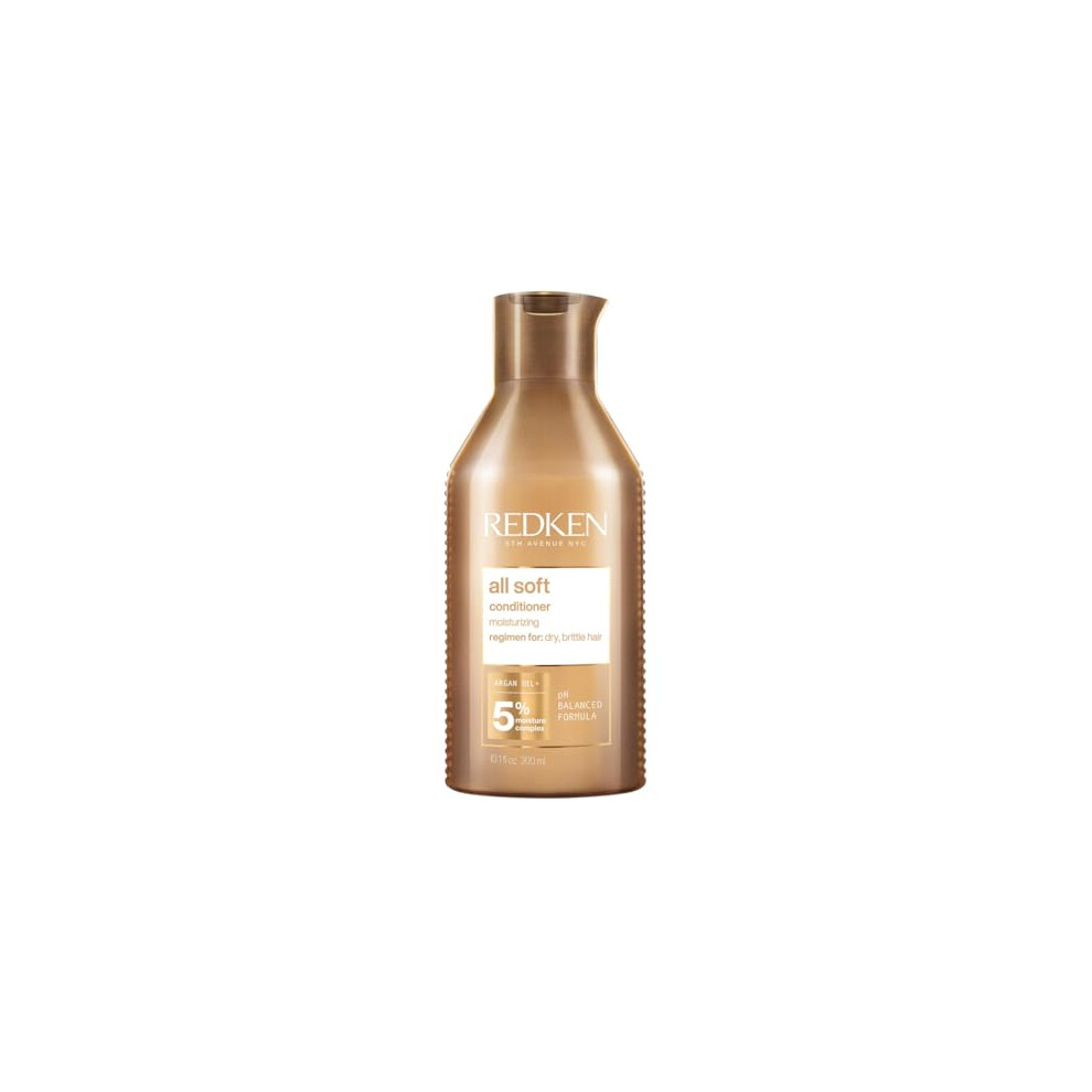 REDKEN All Soft Conditioner, for Dry Hair, Argan Oil, Intense Softness and Shine, 300ml
