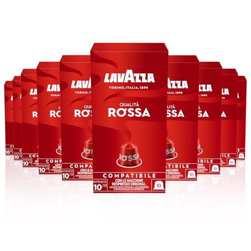 Lavazza Lavazza Qualità Rossa - 100 Nespresso Compatible Capsules - Intensity 10/13