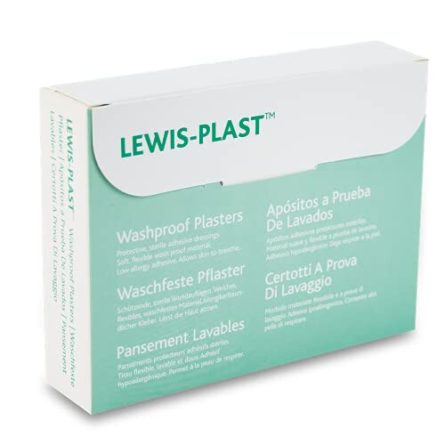 Lewis-Plast Plasters, 100 Pack, Breathable, Hypoallergenic 1