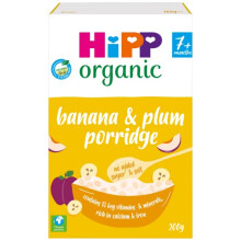 HiPP Organic Banana & Plum Porridge Baby Cereal 7+ Months (4X 200g)