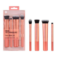 Real Techniques Face Makeup Brush Kit, 4 Piece, Concealer, Foundation