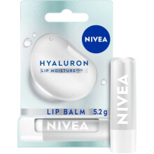 NIVEA Hyaluron Moisture Plus Lip Balm (5.2g), Ultra-Light Lip Balm Stick with Hyaluronic Acid, Provides 24H Moisture and Visibly Smoother Lips