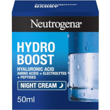 Neutrogena Hydro Boost Night Face Cream (1x 50ml), Night Cream With Hyaluronic Acid for Advanced Hydration for 72 Hours, Suitable for Dry Skin