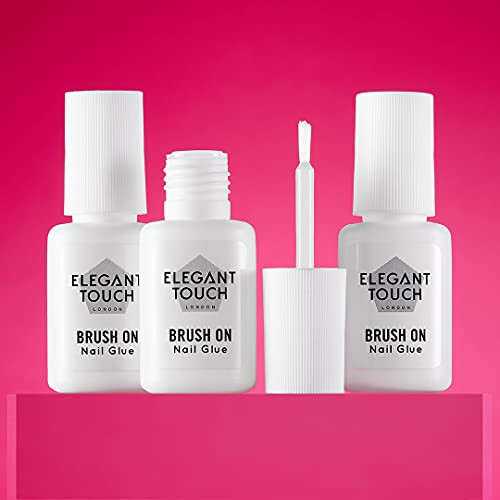 Elegant Touch Elegant Touch Brush On Nail Glue Clear 6ml (Packaging may vary) 2