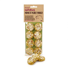 Rosewood Naturals Papaya 'n' Peanut Cookies, Small Animal Treats for Hamsters, Gerbils, Mice and Rats, 80g