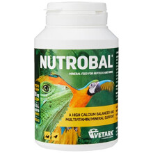 Nutrobal, Calcium & Vitamin D3 Mineral Supplement for Birds & Reptiles, Powder, Easy to Administer, 100g