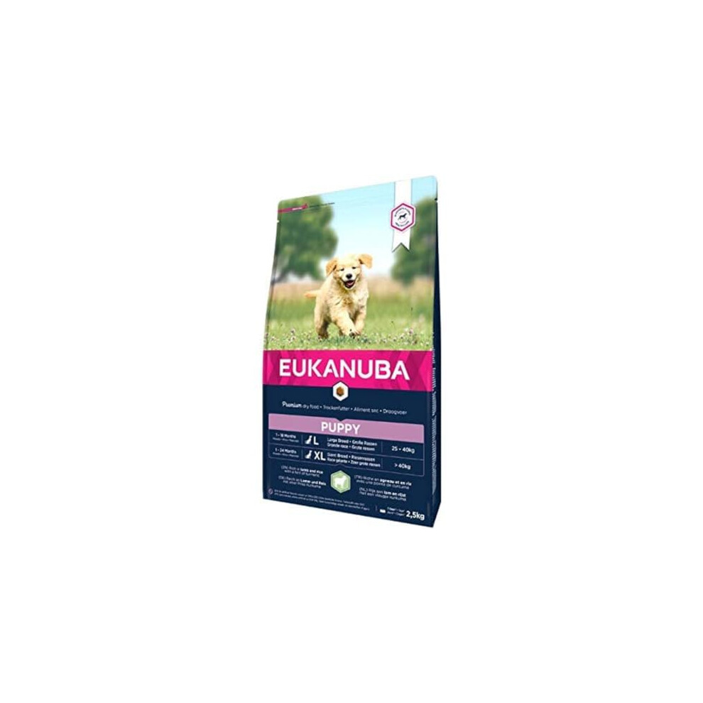 Eukanuba Complete Dry Dog Food For Puppy Large And Giant Breeds With Lamb And Rice 2.5 Kg