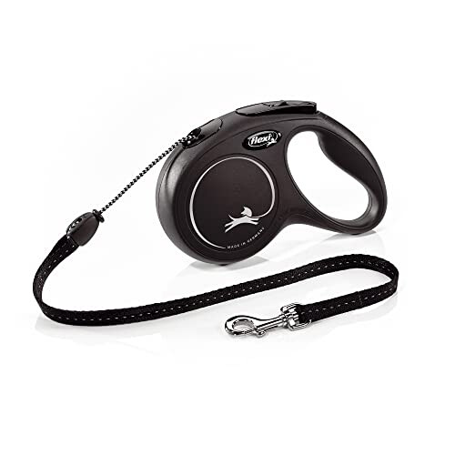 flexi flexi New Classic Retractable Lead Cord, Medium, Black