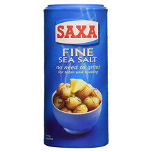 Saxa Sea Salt Fine, No Need to Grind, 350 g Drum (Pack of 1)