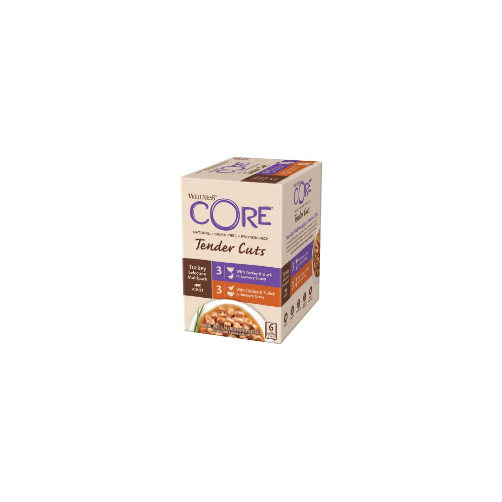 Wellness Core Tender Cuts Turkey Wet Cat Food 6 X 85G