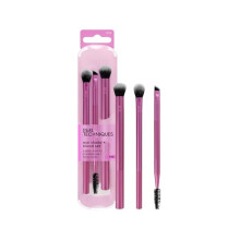 Real Techniques Eye Shade & Blend Brush Trio - Vegan, Cruelty-Free