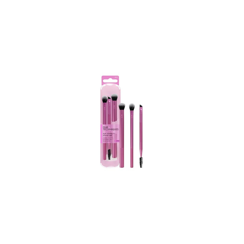 Real Techniques Eye Shade & Blend Brush Trio - Vegan, Cruelty-Free