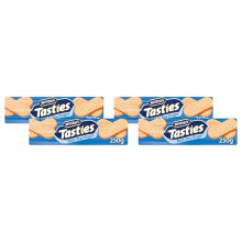 McVitie's Tasties Rich Tea Finger Biscuits - 4 x 250 g Pack, Classic Tea-Time Treat