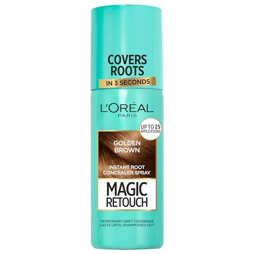 L’Oréal Paris L'Oréal Paris Magic Retouch Instant Root Concealer Spray, Quick Grey Coverage, Easy Application, Shade: Golden Brown, 75ml