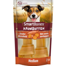 Smartbones 2 Medium Sweet Potato Bones Rawhide Free Chew Dog Treats