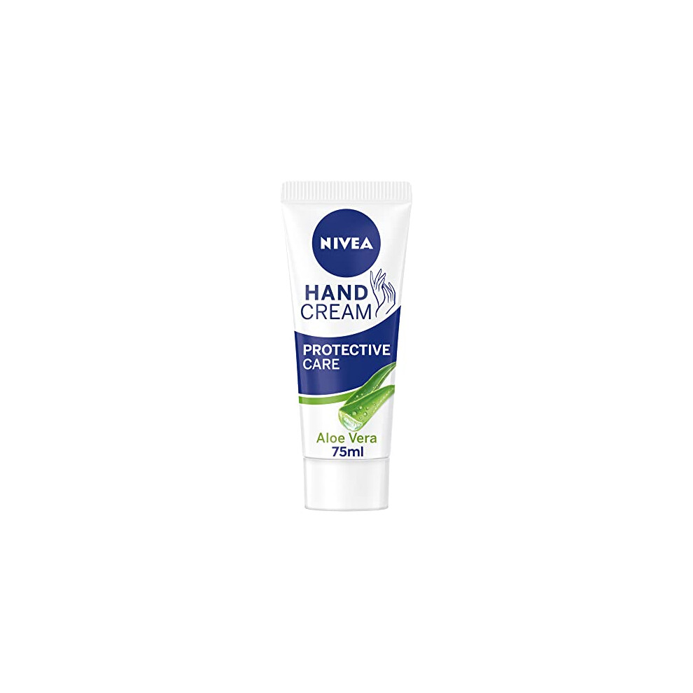 Nivea Cream Soothing Care Aloe Vera Hand (75Ml), 24H Moisturising Hand For Dry Cracked Hands, Non-Greasy, Fast-Absorbing Formula Soothes Skin
