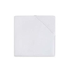 Jollein Molton Bed Fitted Sheet, 90 cm Length x 40 cm Width, White