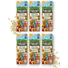 Glebe Farm PureOaty Oat Milk - Barista Grade, No Sugar, High Protein, Plant Milk - Made With 100% British Oats, 6 x 1 Litre