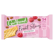 Go Ahead Raspberry Crispy Fruit Slices Snack Bars Multipack, 4 x 43.6 g (4 Bars in One Pack), 174.4 g Total