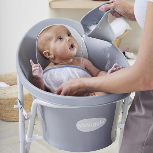 Shnuggle Shnuggle Bath Rinse Jug - Soft Rim, Pebble Grey 2