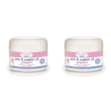 Cotton Tree Zinc And Castor Oil Cream For Nappy Rash, White (Pack of 2)