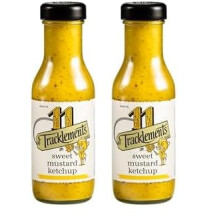 Tracklements Sweet Mustard Ketchup 290g (Pack of 2) - Gluten Free, Vegan