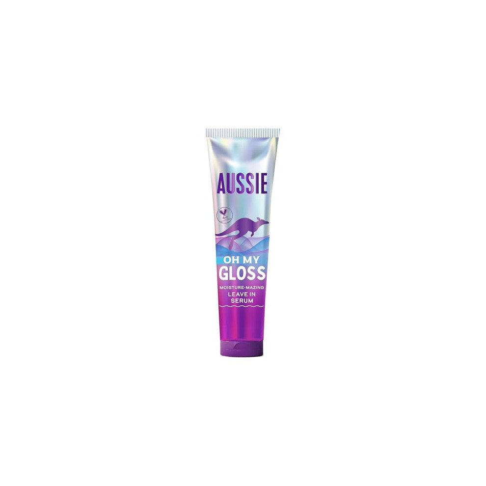 Aussie Oh My Gloss Leave-In Serum 160ml, Jojoba, Macadamia Nut Oils