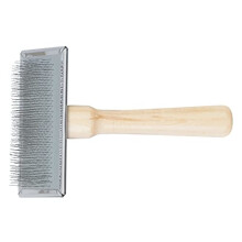 Ancol Heritage Wood Handle Soft Slicker Brush Large