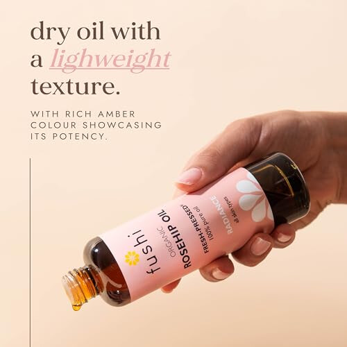 Fushi Organic Rosehip Seed Oil 100 ml, Vitamin E 1