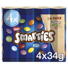 Smarties Hexatube 4x34g