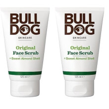BULLDOG SKINCARE - Original Face Scrub For Men Exfoliating Almond Shell Scrub 125 ml (Pack of 2)