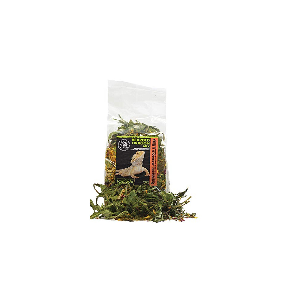 Komodo Bearded Dragon Mix Balanced Highly Nutritious Safe Everyday Natural Healthy Non Toxic Pet Reptiles Food Treats - 80g
